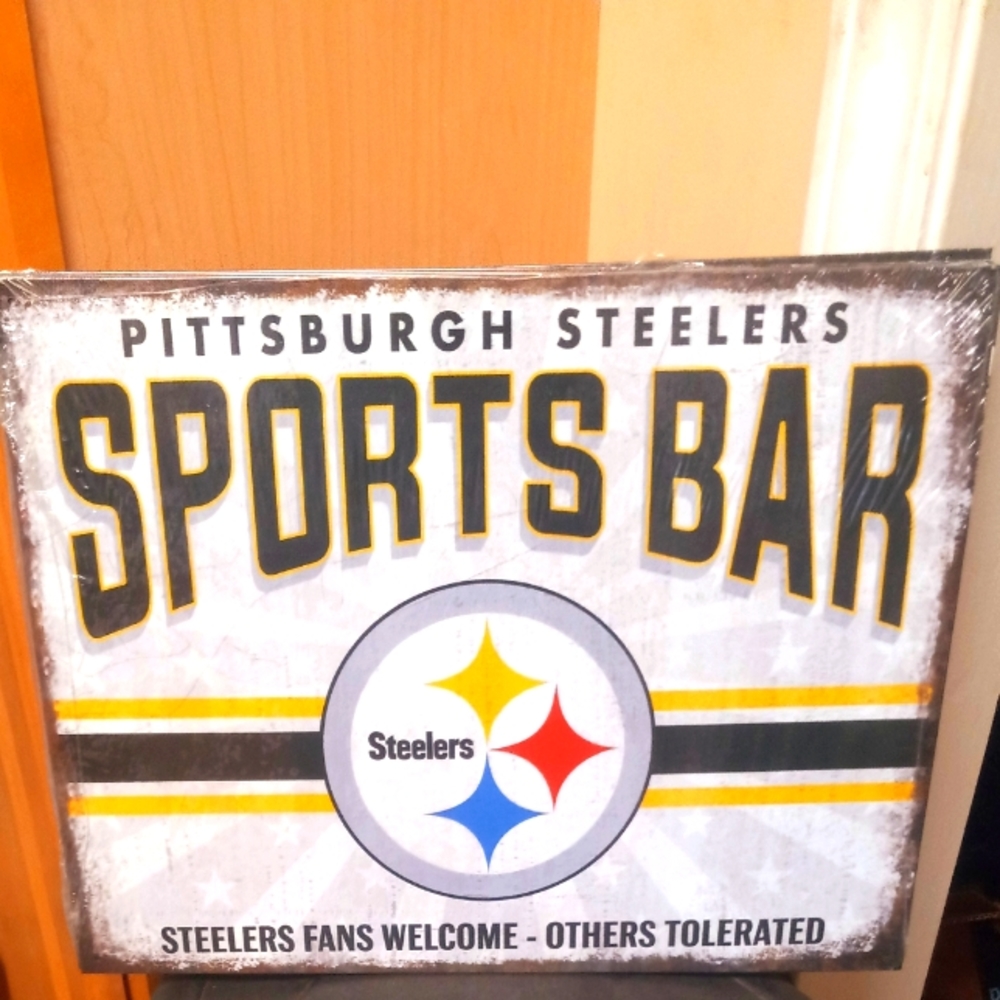 NFL Pittsburgh Steelers Metal Sign